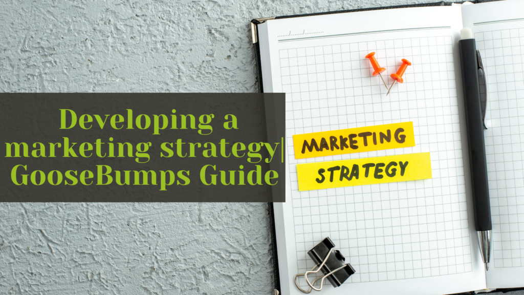 Developing a marketing strategy